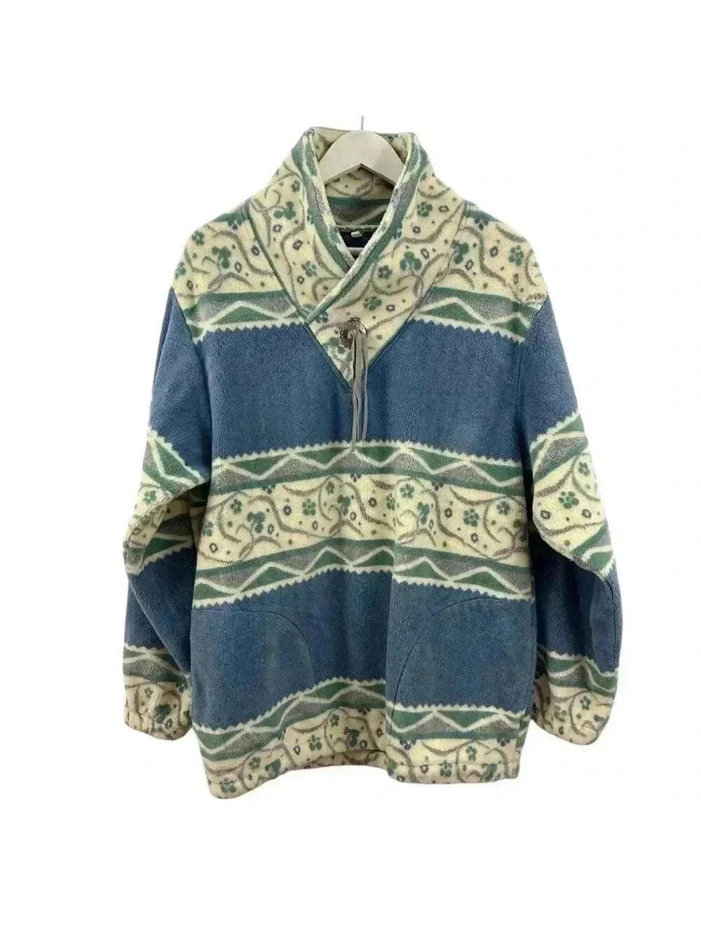 Woolrich Women’s Floral Boho Pullover Sweater Size M